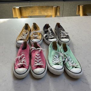 LOT 4 PAIRS CONVERSE ALL STARS SZ 7
